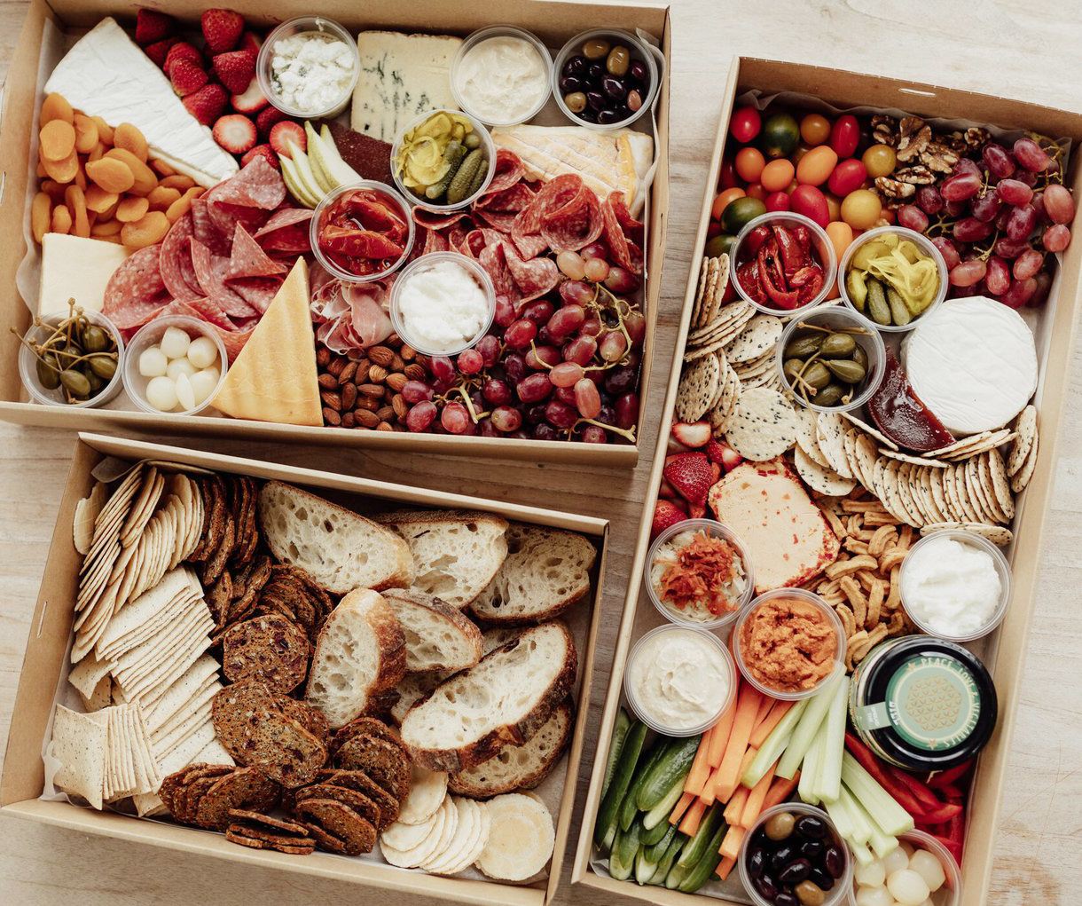 Rectangular Grazing Tray Boxes 3 sizes