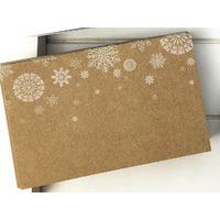 Christmas Gift Cards - 50 pack - SNOWFLAKES