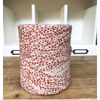KRAFT WITH RED STARS - 200 metre roll