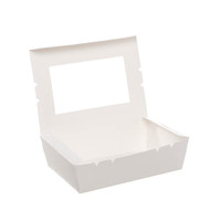 WHITE Window Lid Boxes - SIZE 2 x25