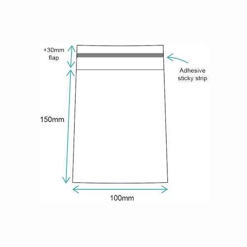 100 x 150mm reseal bags