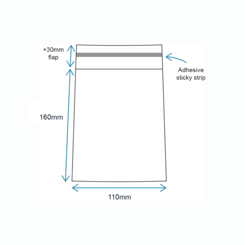 110 x 160mm reseal bags