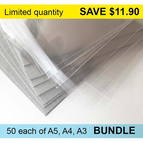 A5, A4 and A3 Value Bundle - 50 each 