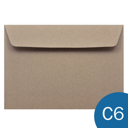 C6 (114 x 162mm) Botany Natural Envelopes