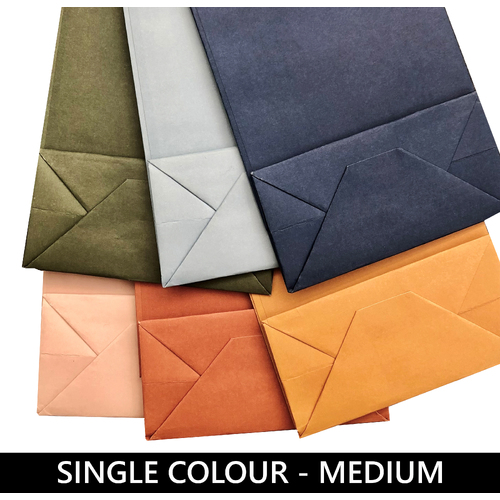 Paper Gift / Party Bags - SINGLE COLOUR (MEDIUM)