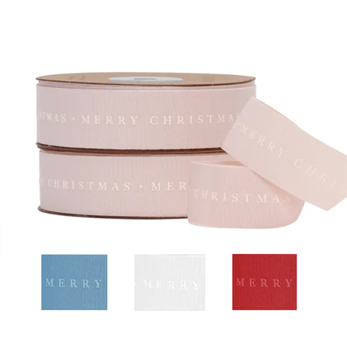 Tonal Taffeta Christmas Ribbon