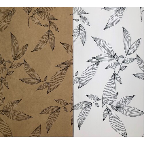 x25 Wrapping Paper Sheets - Botanical Leaves